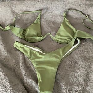Olive green bikini set very sexy sz L